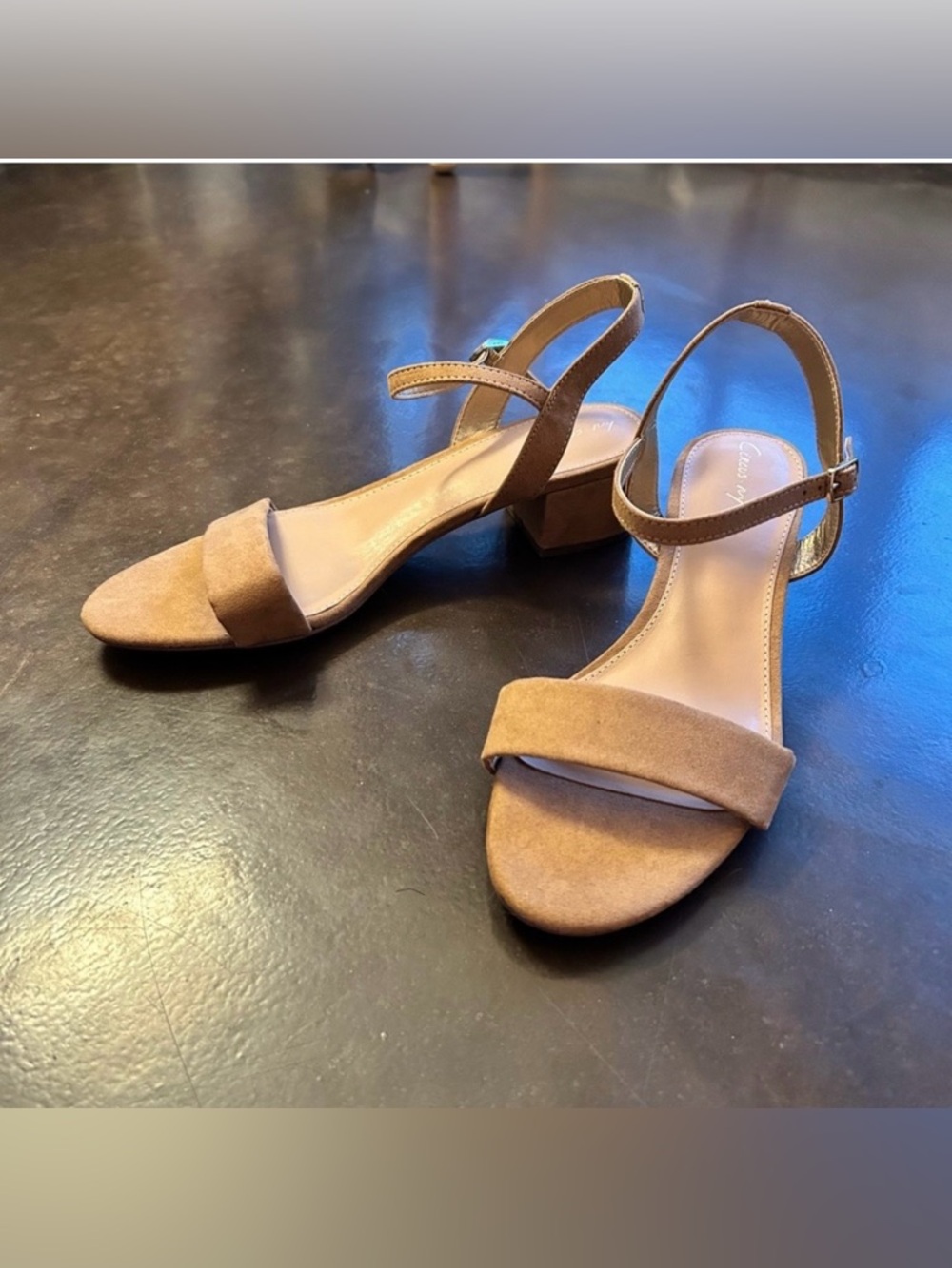 Sam Edelman circus- 9.5 nude block heel sandal
